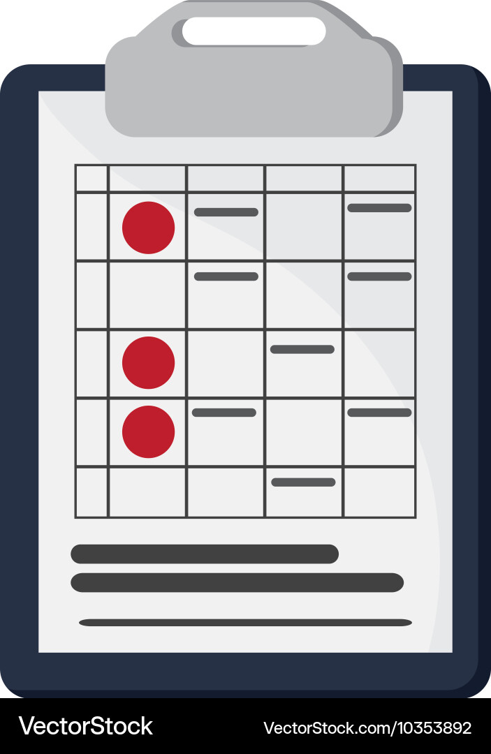 Clipboard and document icon Vector Image