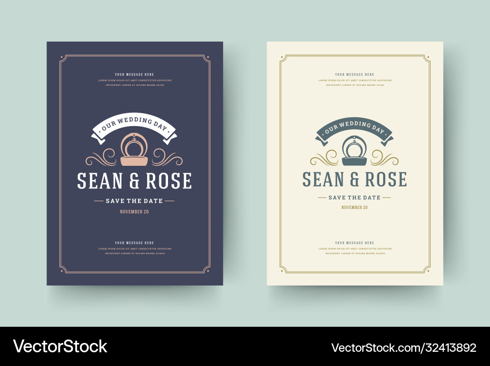 Hochzeit Einladung speichern Datumskarte typografische Hochzeit Einladung speichern Datumskarte typografische vektorbild