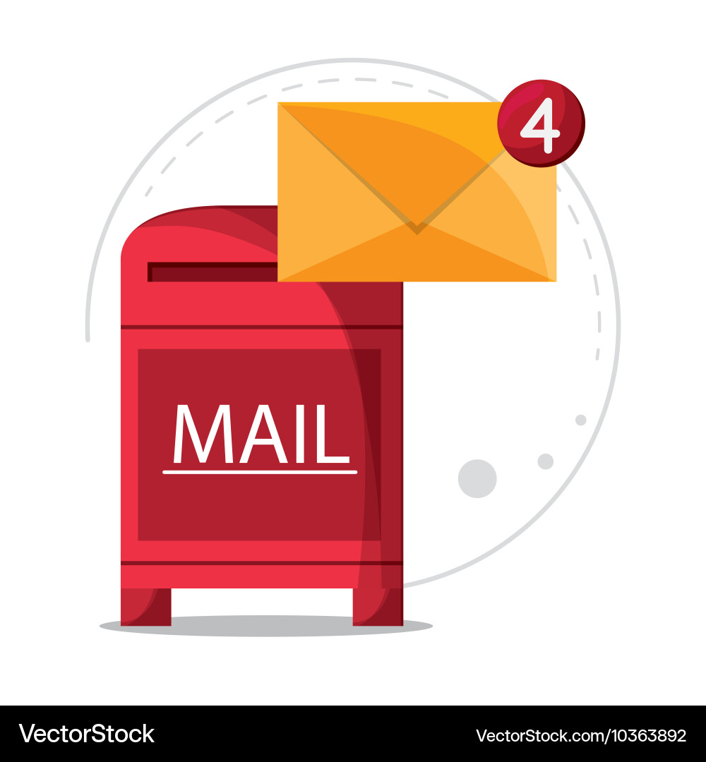 Mail Communication Icons vector image