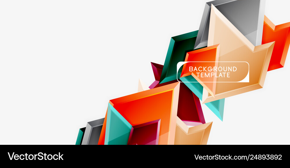 Minimal geometrical triangles with 3d effect Minimal geometrical triangles with 3d effect vector image