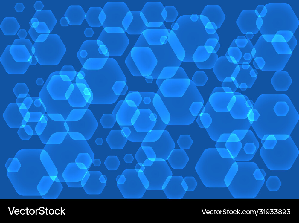 Abstract background with hexagonal shapes Vector Image