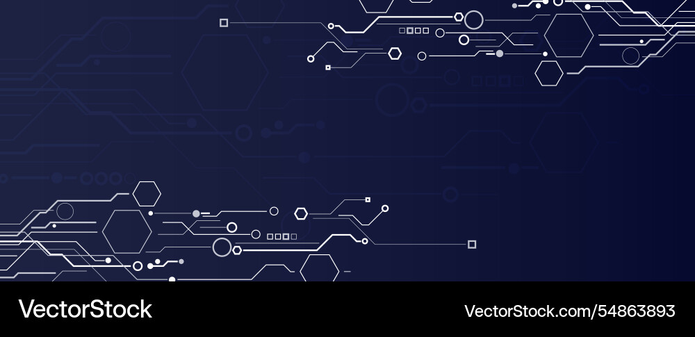 Abstract technology and science circuit background Abstract technology and science circuit background vector image