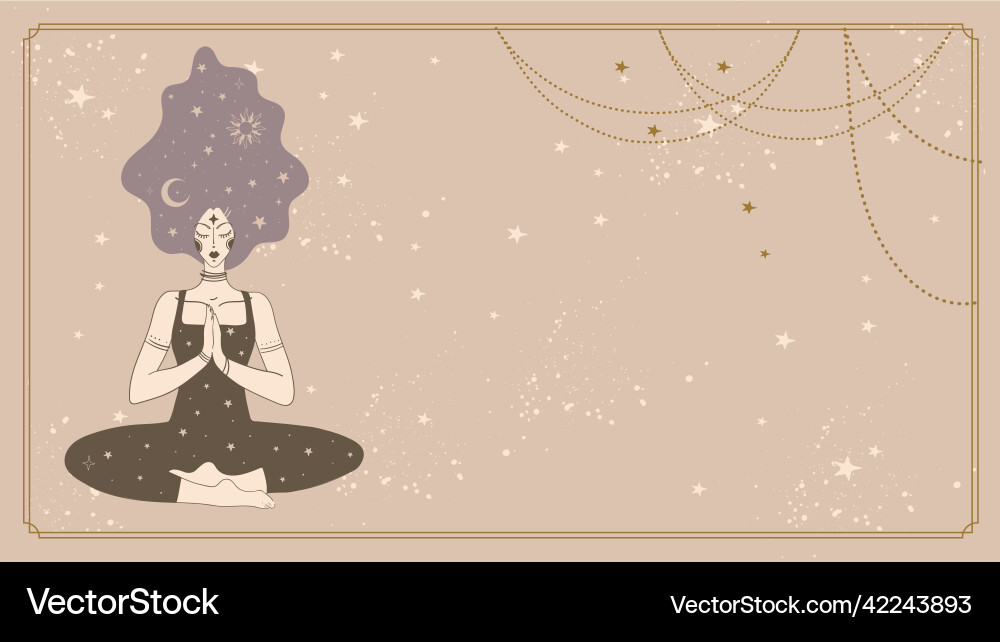 Boho banner with copyspace for text a beautiful Boho banner with copyspace for text a beautiful vector image