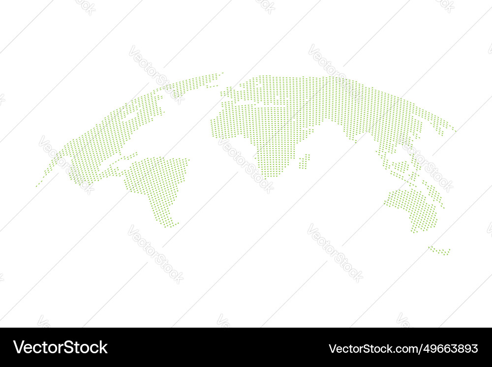 Digital dotted world map background design Digital dotted world map background design vector image