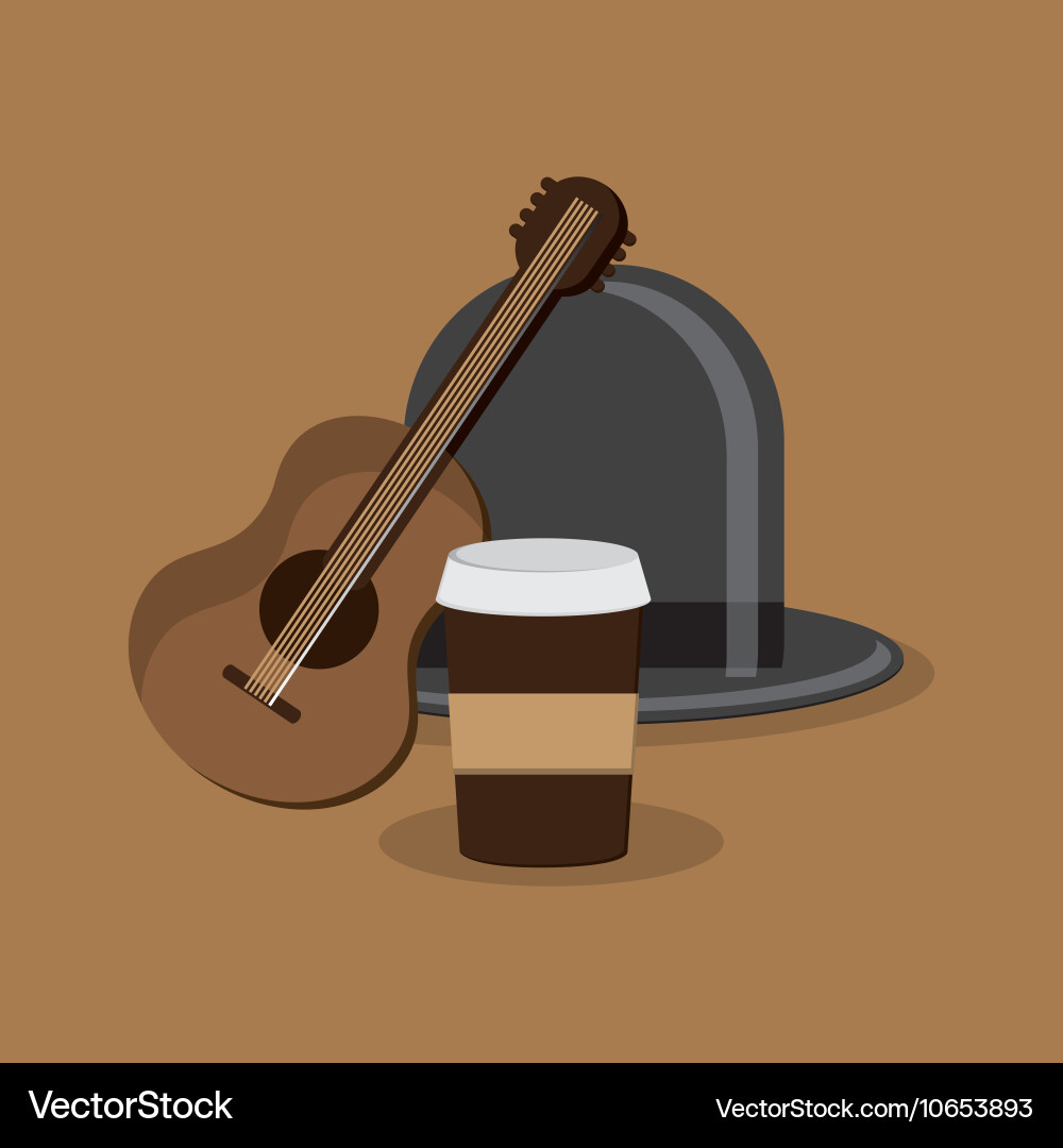 Hipster style objects image vector image