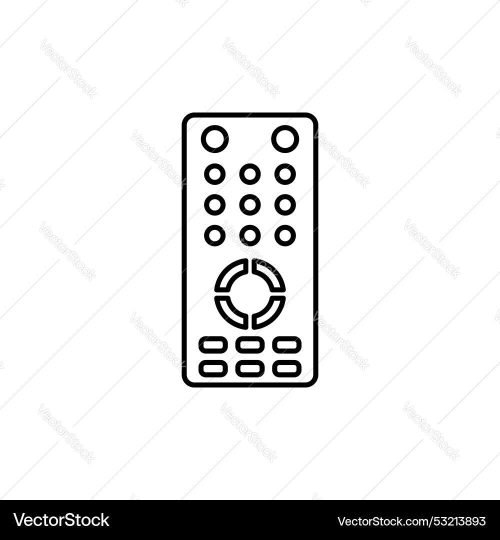 Intercom line icon isolated on white background Intercom line icon isolated on white background vector image