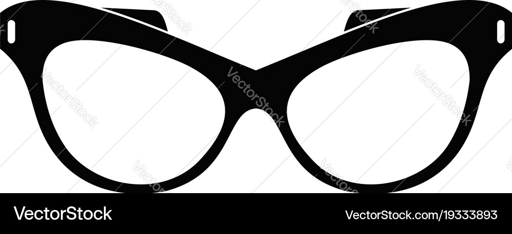 Man spectacles icon simple style vector image