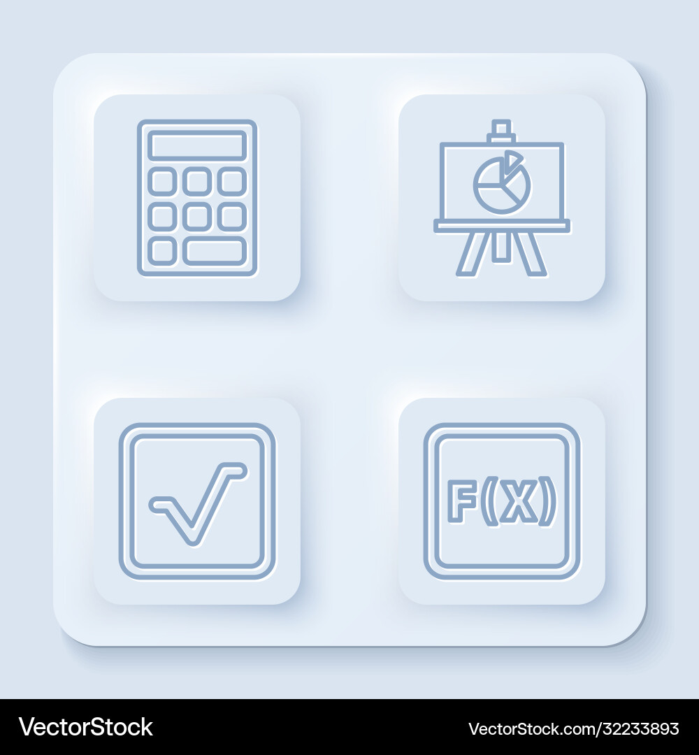 Set line triangle math xyz coordinate system Vector Image
