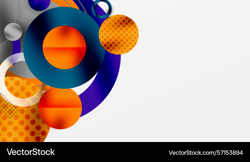 Abstract composition featuring overlapping Abstract composition featuring overlapping vector image
