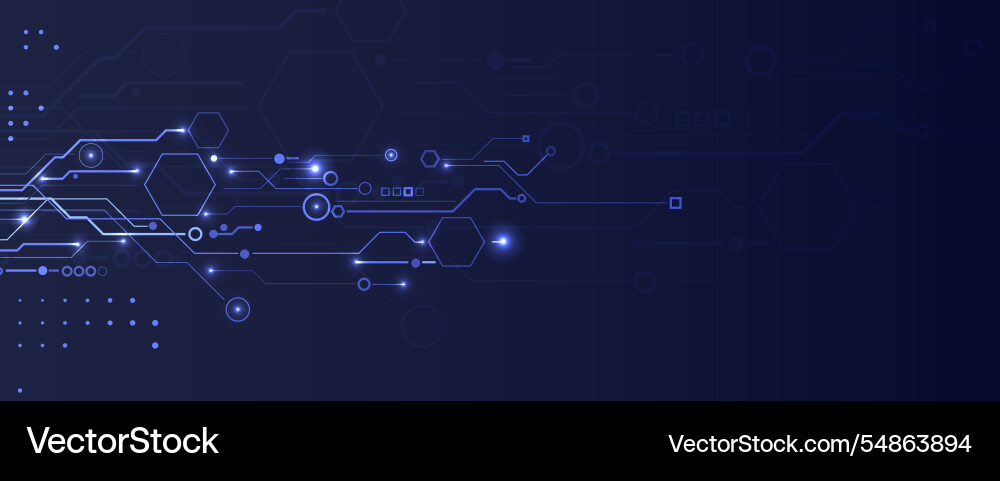Abstract technology and science circuit background Abstract technology and science circuit background Vector Image