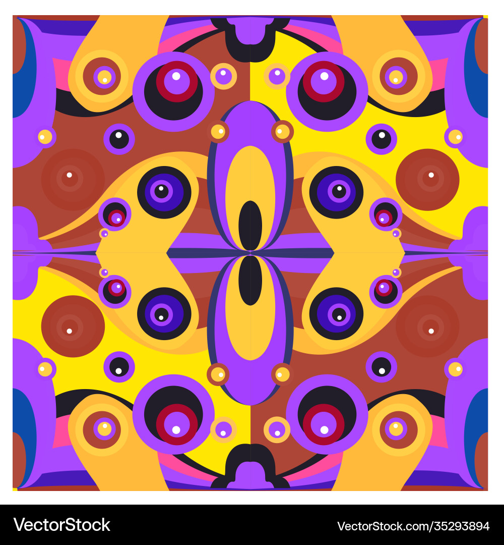Colorful geometric and curve background pattern Vector Image