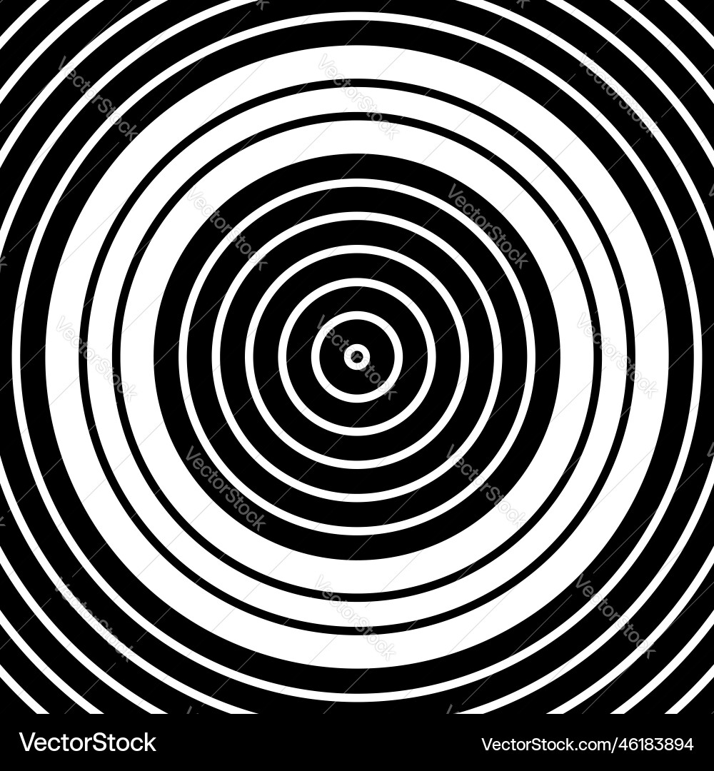 Concentric Circle Pattern Vector Image
