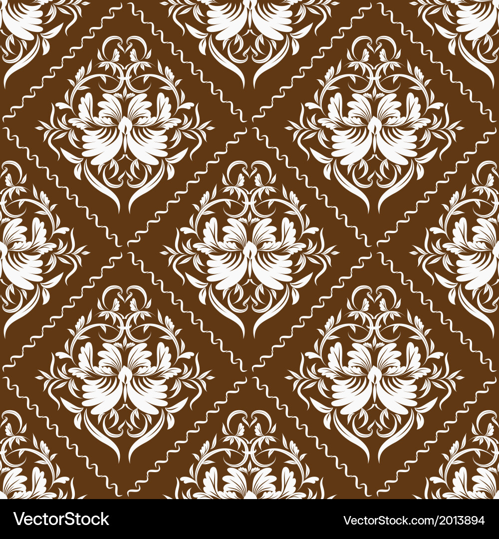 Damask pattern Vector Image