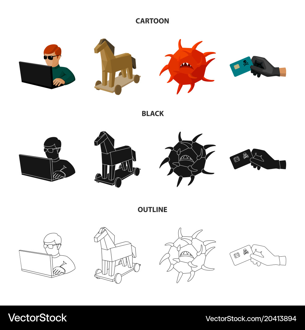 Hacker Hacker System Internet Hacker Vektorbild