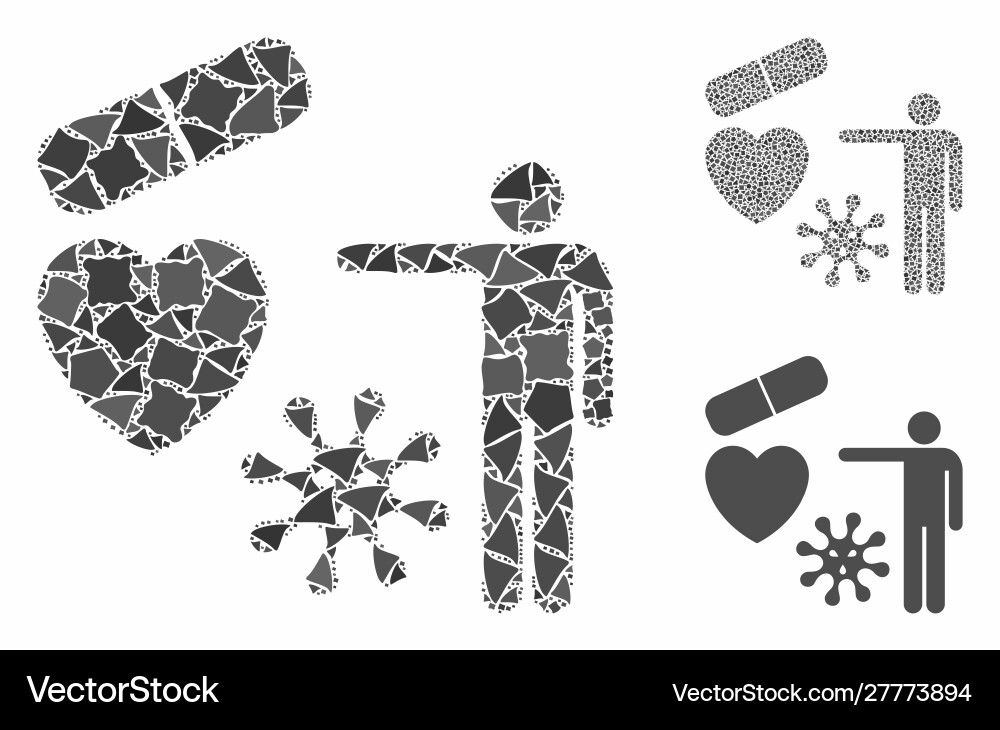 Medical objects presentation mosaic icon bumpy Medical objects presentation mosaic icon bumpy Vector Image