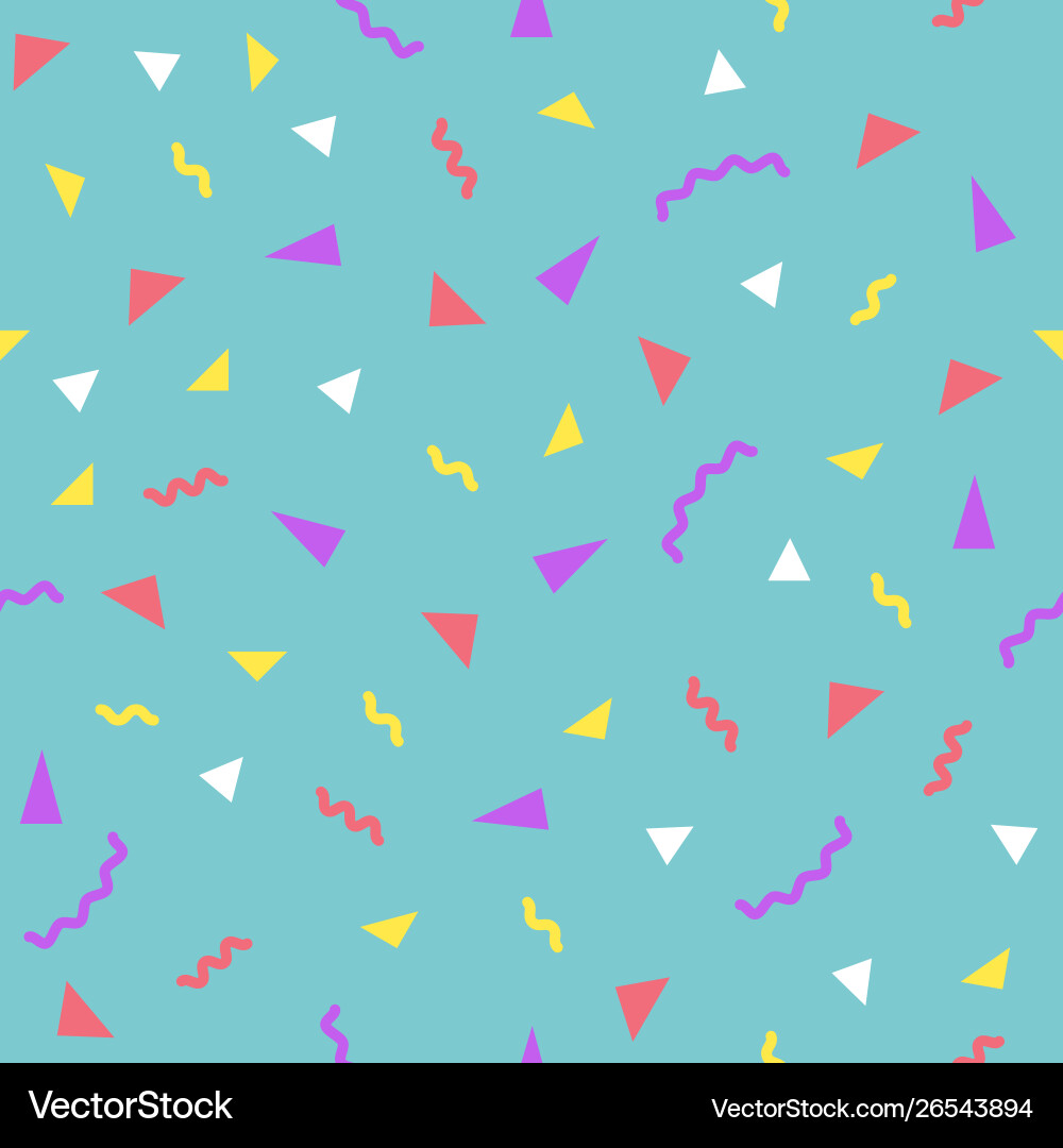 Memphis seamless pattern geometric design for use vector image