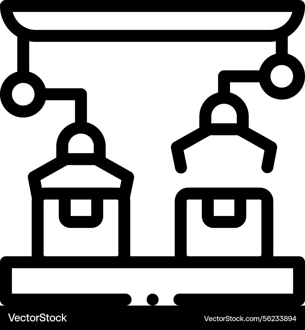 Picker icon thin linear style design isolated Picker icon thin linear style design isolated vector image