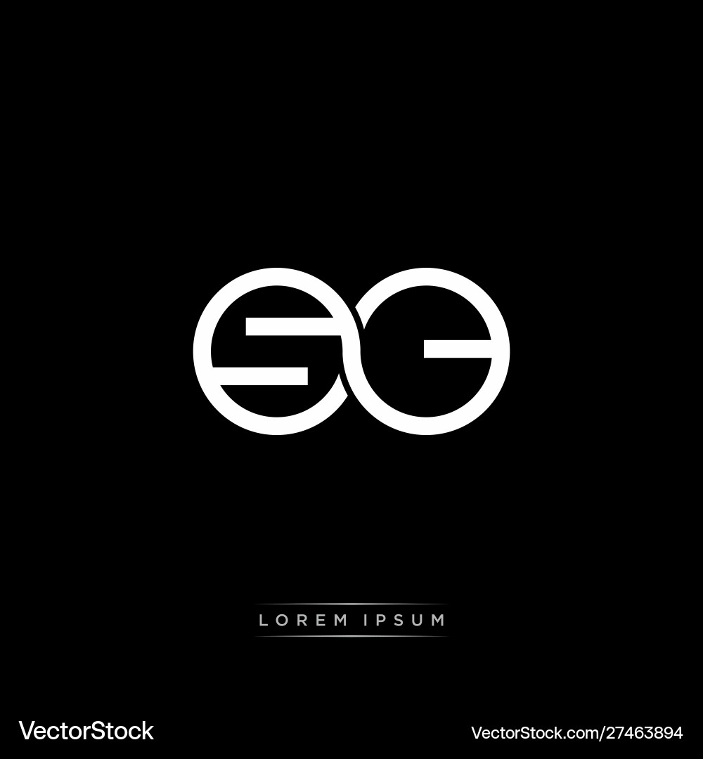 Sc initial letter linked circle capital monogram Sc initial letter linked circle capital monogram Vector Image