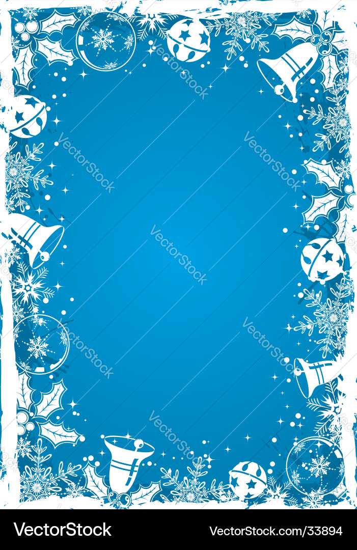 Winter Snowflake Background Vector Image