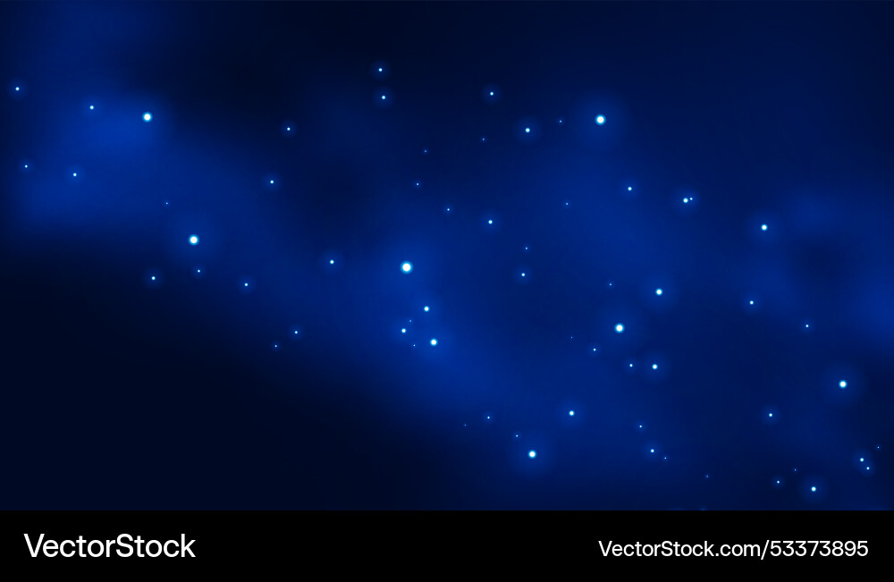Abstract and glowing particle dust background Vector Image