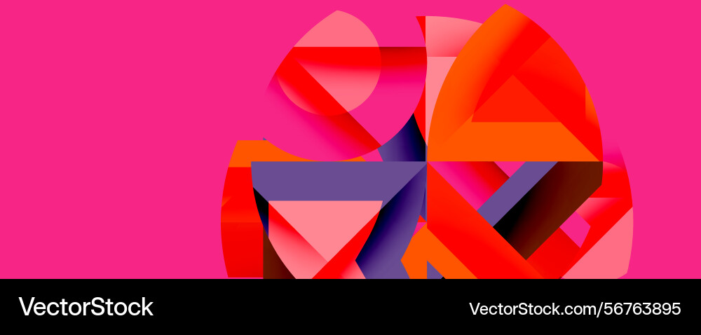 Abstract geometric shapes overlap creating Abstract geometric shapes overlap creating vector image