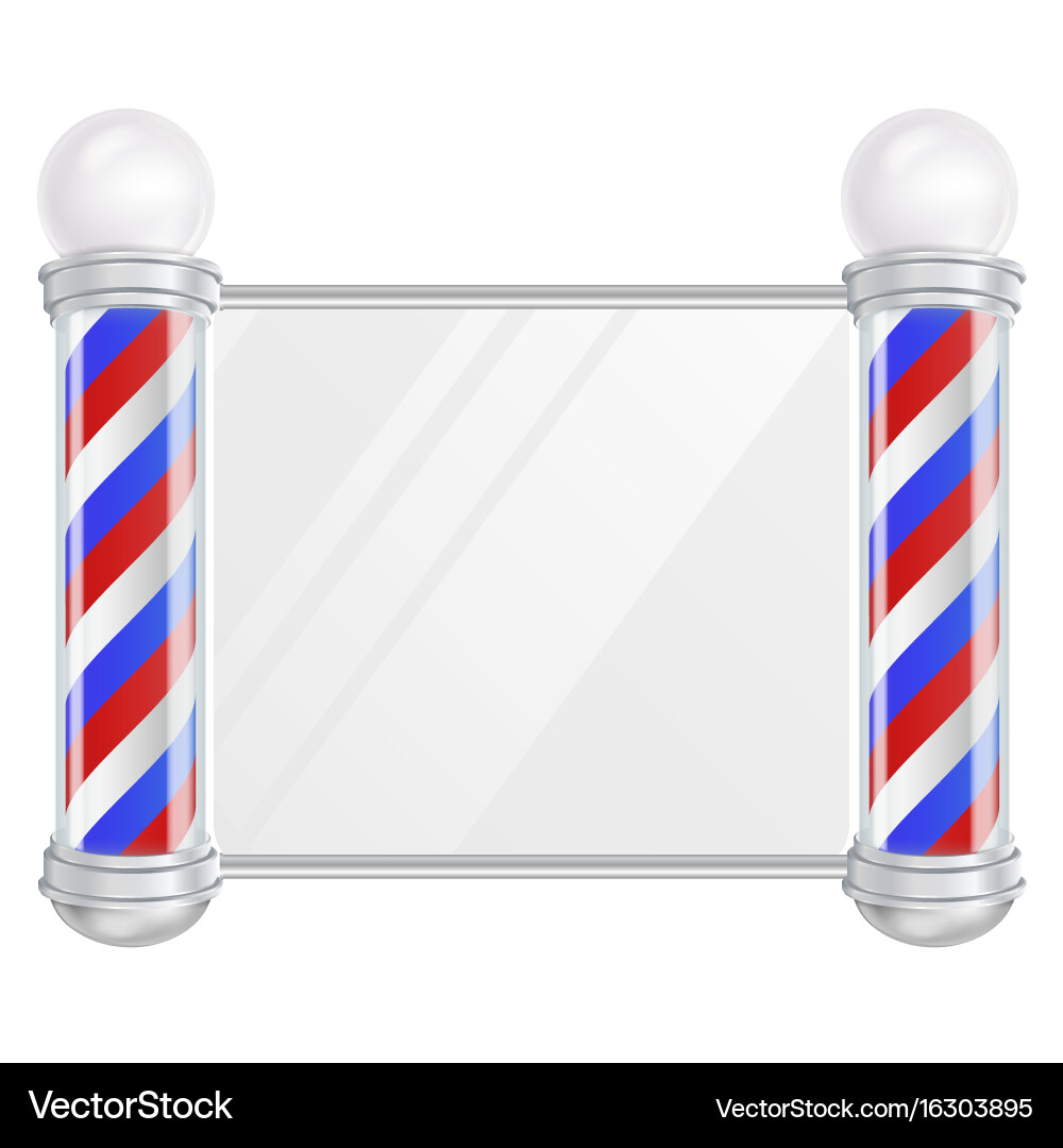 Barber shop pole old fashioned vintage – Royalty-Free Vector | VectorStock, image size:1000x1080
