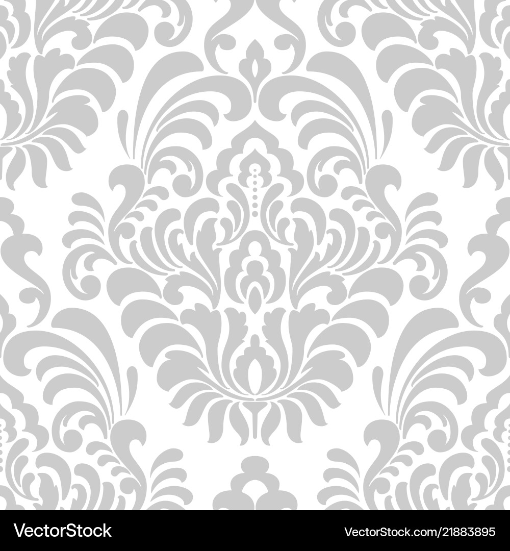Classical Damask Pattern Vector Image