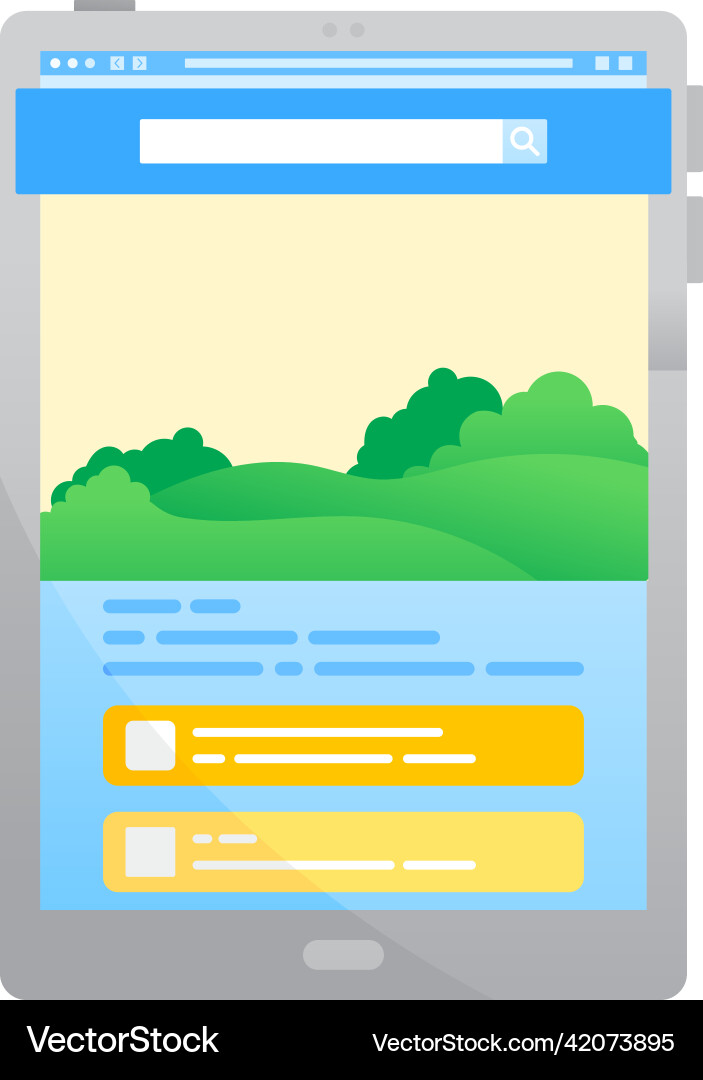 Device responsive design creation icon flat Vector Image