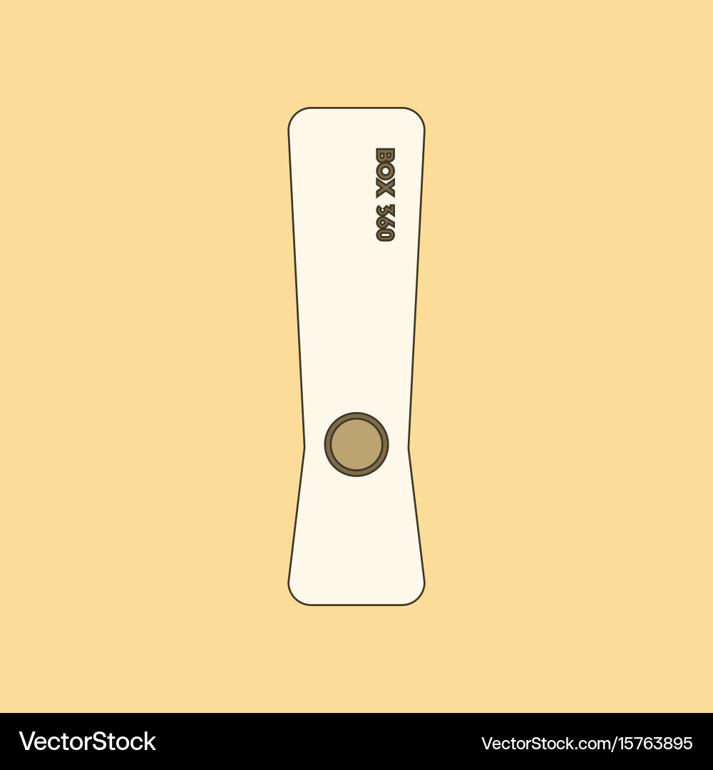 Flat icon on background game console vector image