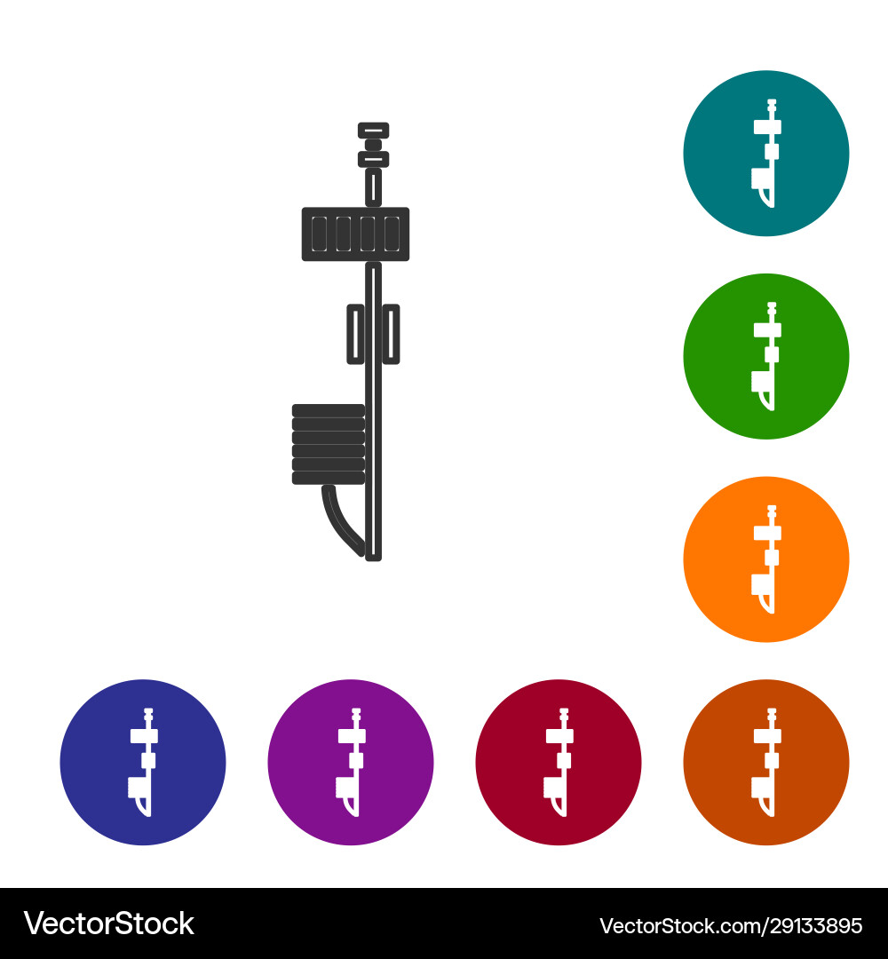 Grey line standalone sensor icon isolated Grey line standalone sensor icon isolated vector image