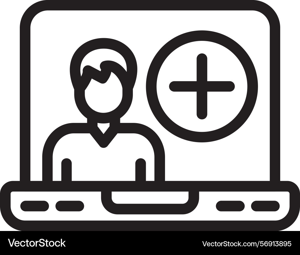 Help center linear style icon design vector image