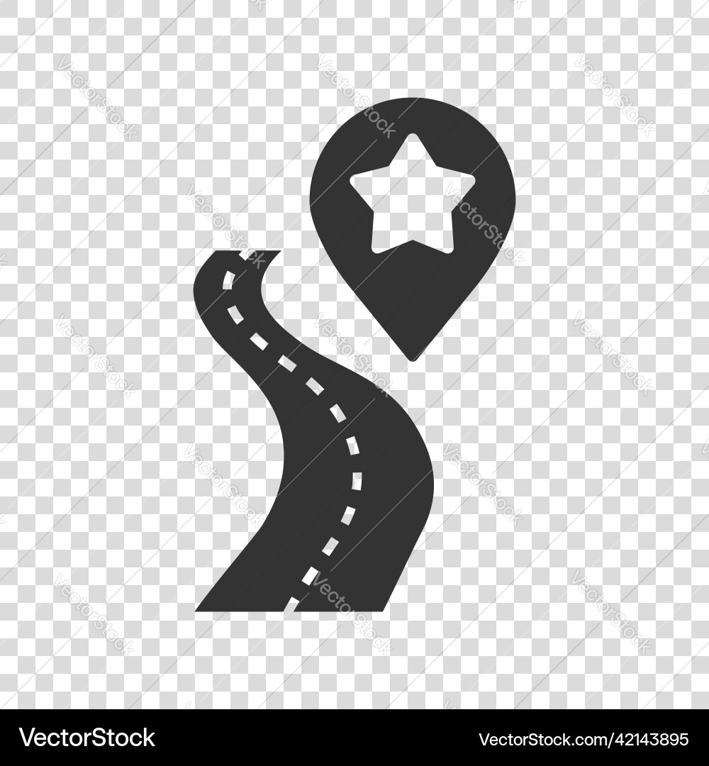 Map pin icon in flat style gps navigation Map pin icon in flat style gps navigation vector image