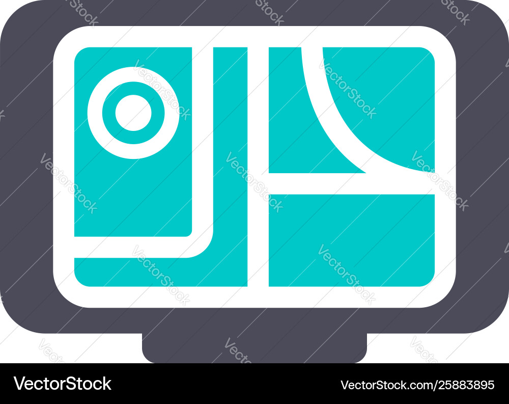 New gray turquoise icon on a white background New gray turquoise icon on a white background vector image