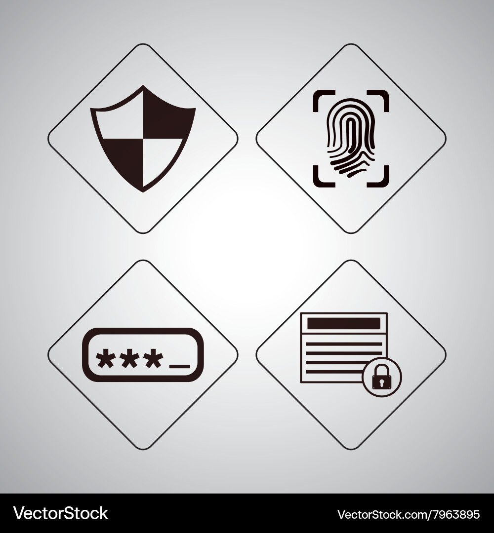 Security system design vector image