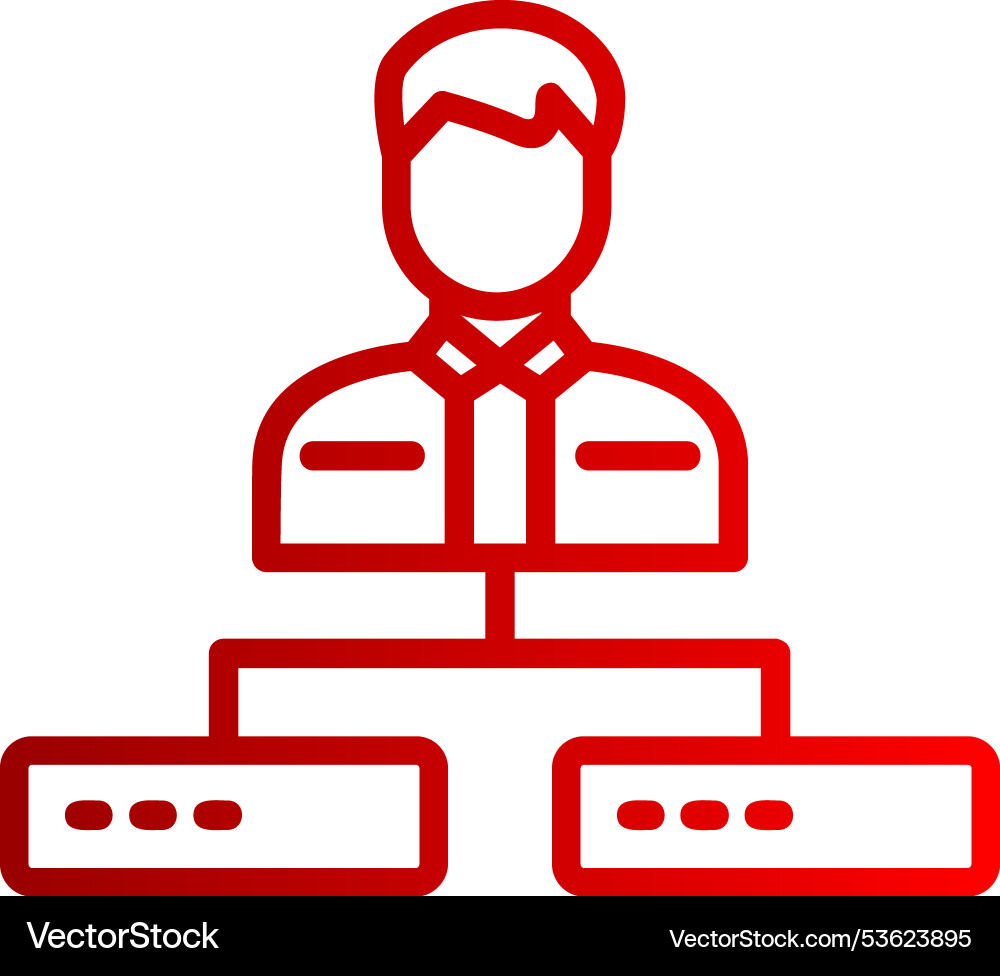 Structure line gradient icon Vector Image