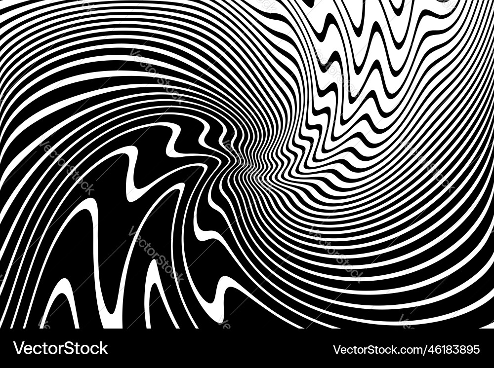 Wavy lines halftone pattern Wavy lines halftone pattern vector image