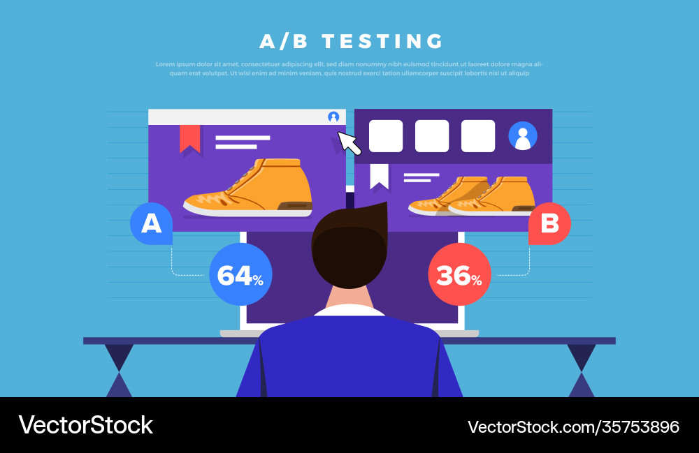 AB Testing Concept vector image