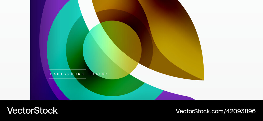 Abstract background with color geometric shapes Vector Image