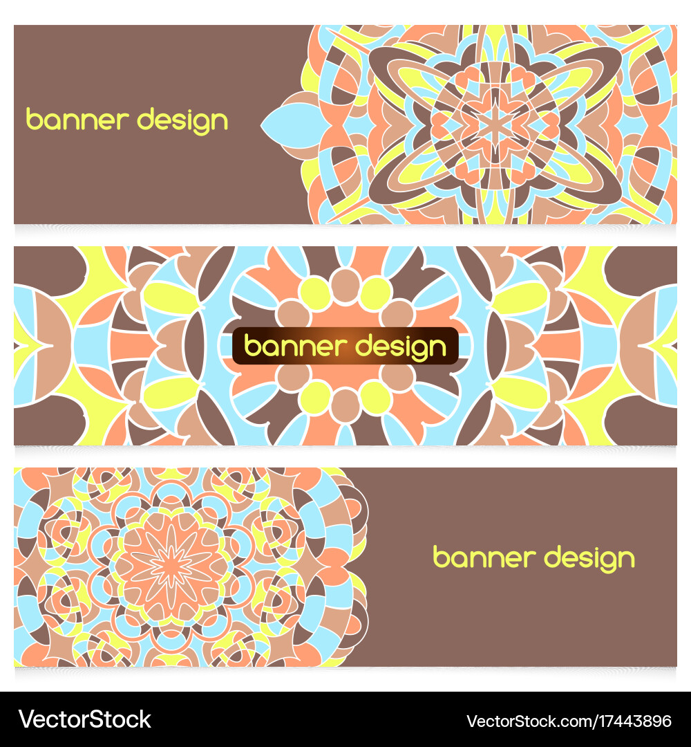 Abstract geometric header background vector image