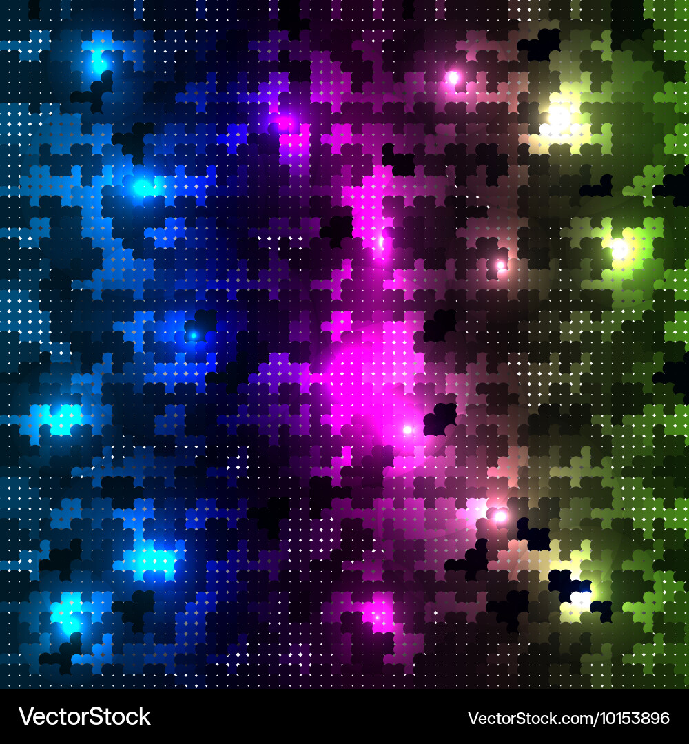 Circle shiny glowing multicolored Vector Image