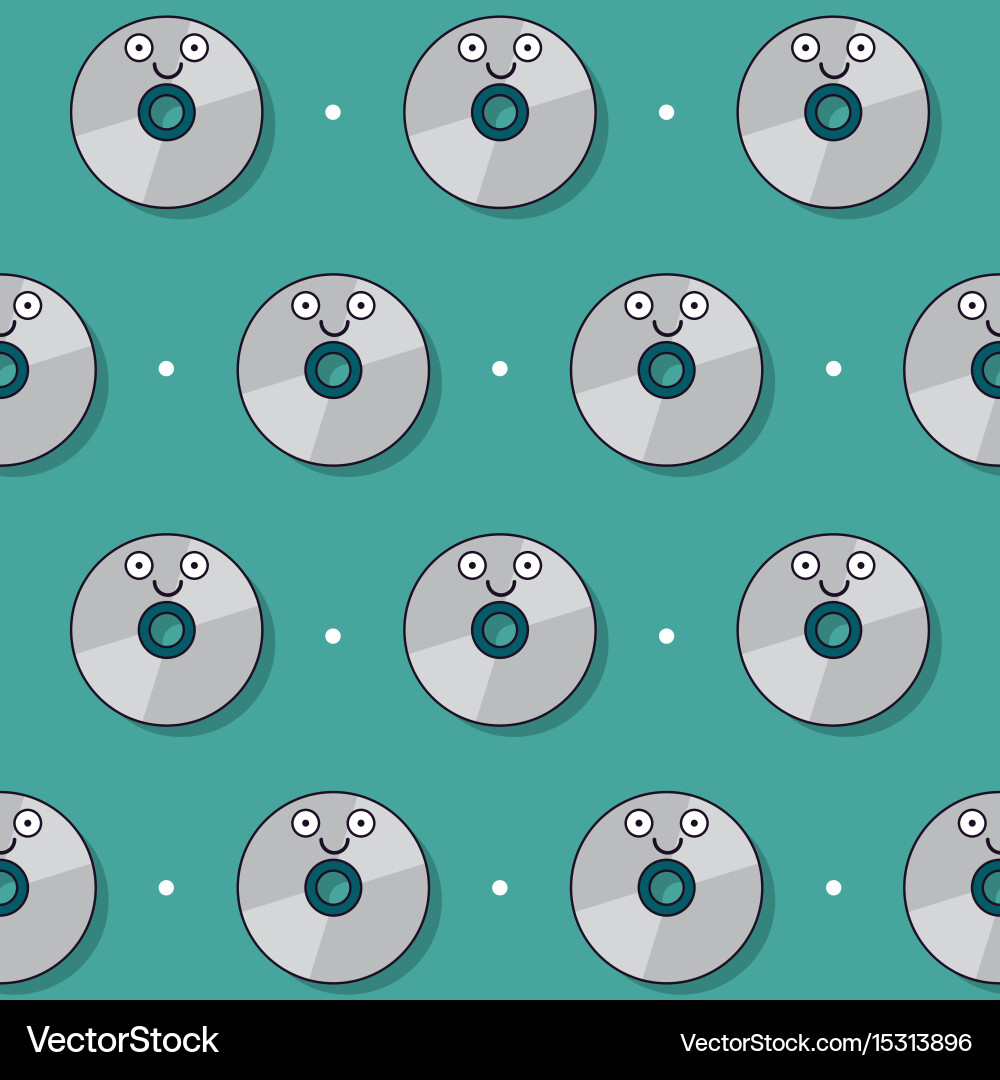Colorful background with pattern of animated Vector Image