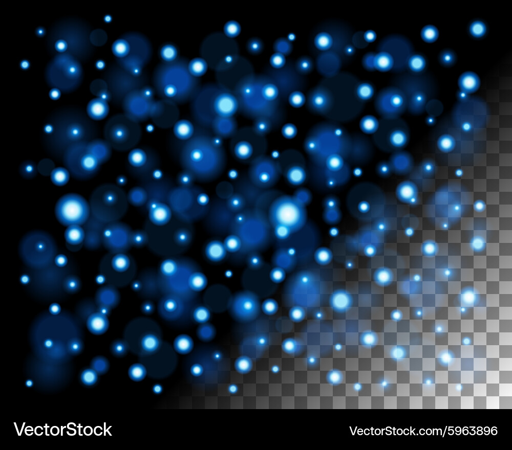 Colorful Bokeh Lights and Sparkles Vector Image
