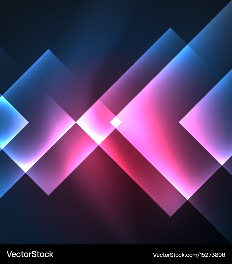 Dark background design with squares and shiny Vector Image