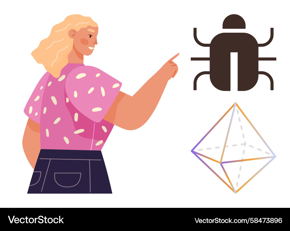Debugging & Problem Solving Vector Image