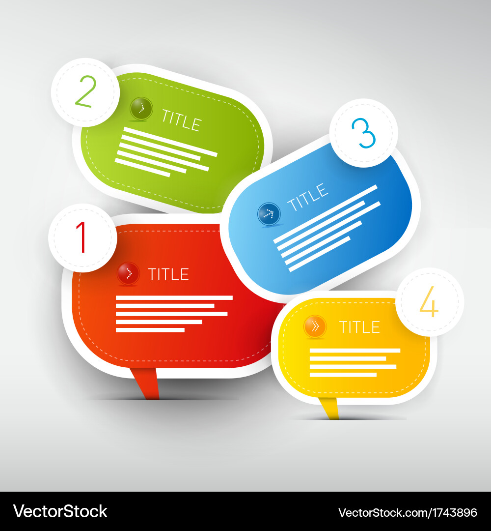 Progress steps for tutorial infographics vector image