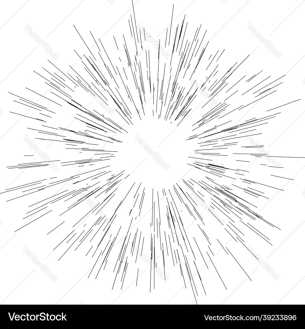 Radial radiating dynamic rays beams lines Radial radiating dynamic rays beams lines vector image