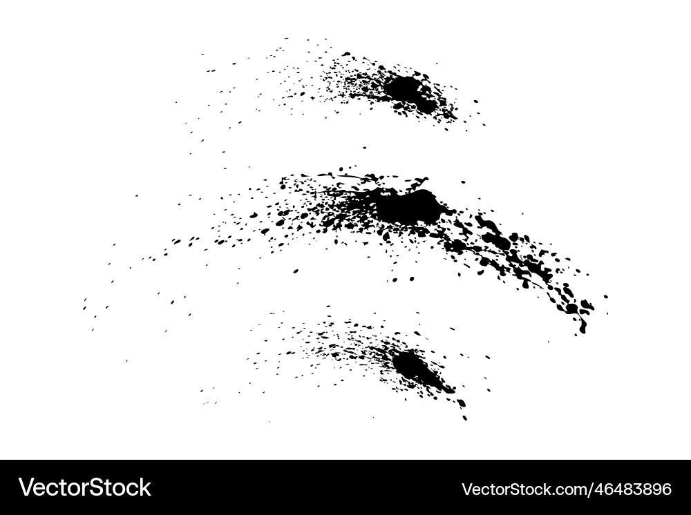 Set gebogene Spritzflecken verspritzte Kurvenlinien Set gebogene Spritzflecken verspritzte Kurvenlinien vektorbild
