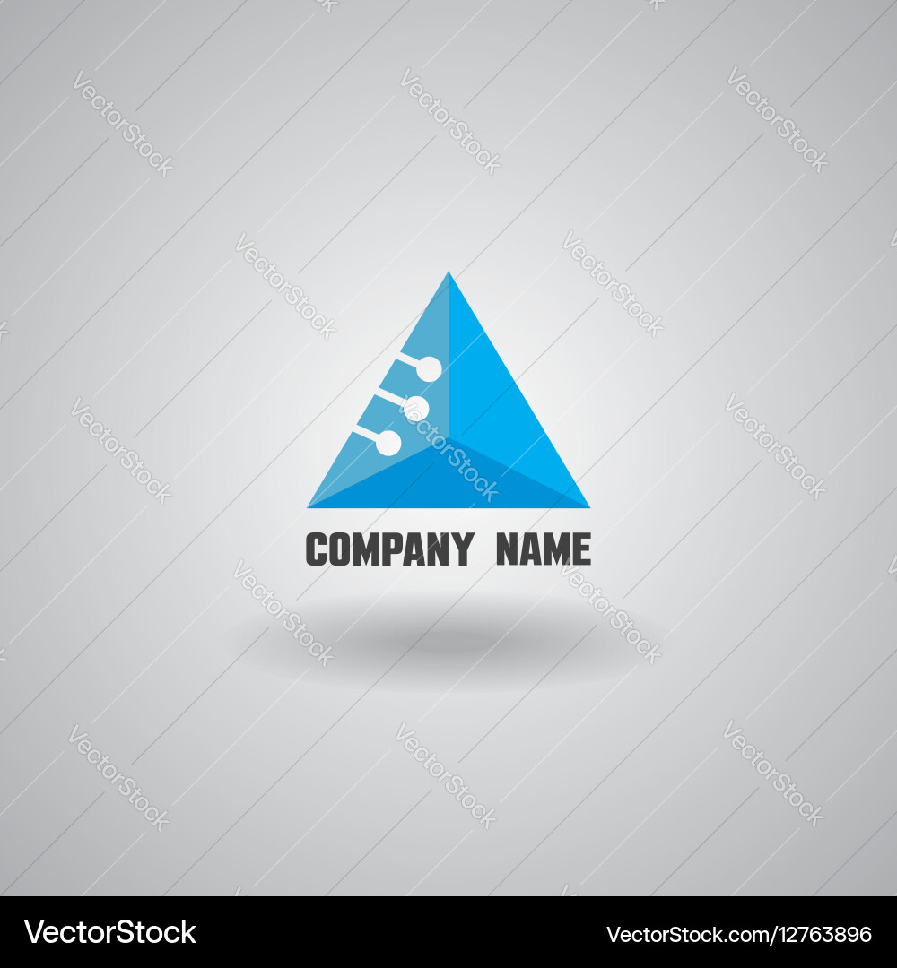 Technology logo computer and data related Vector Image