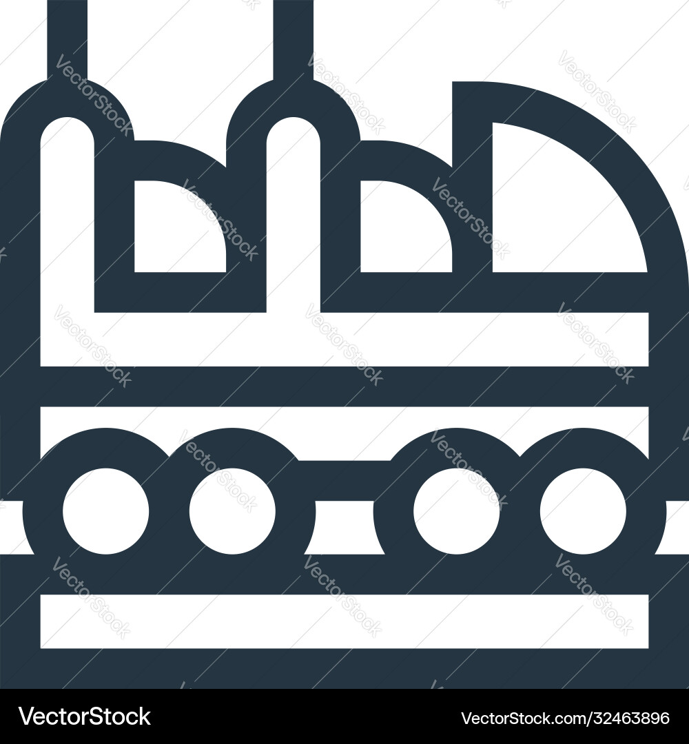 Train icon editable stroke linear Train icon editable stroke linear vector image
