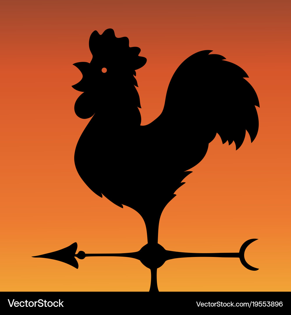 Vane ancient wind indicator in the form Vector Image